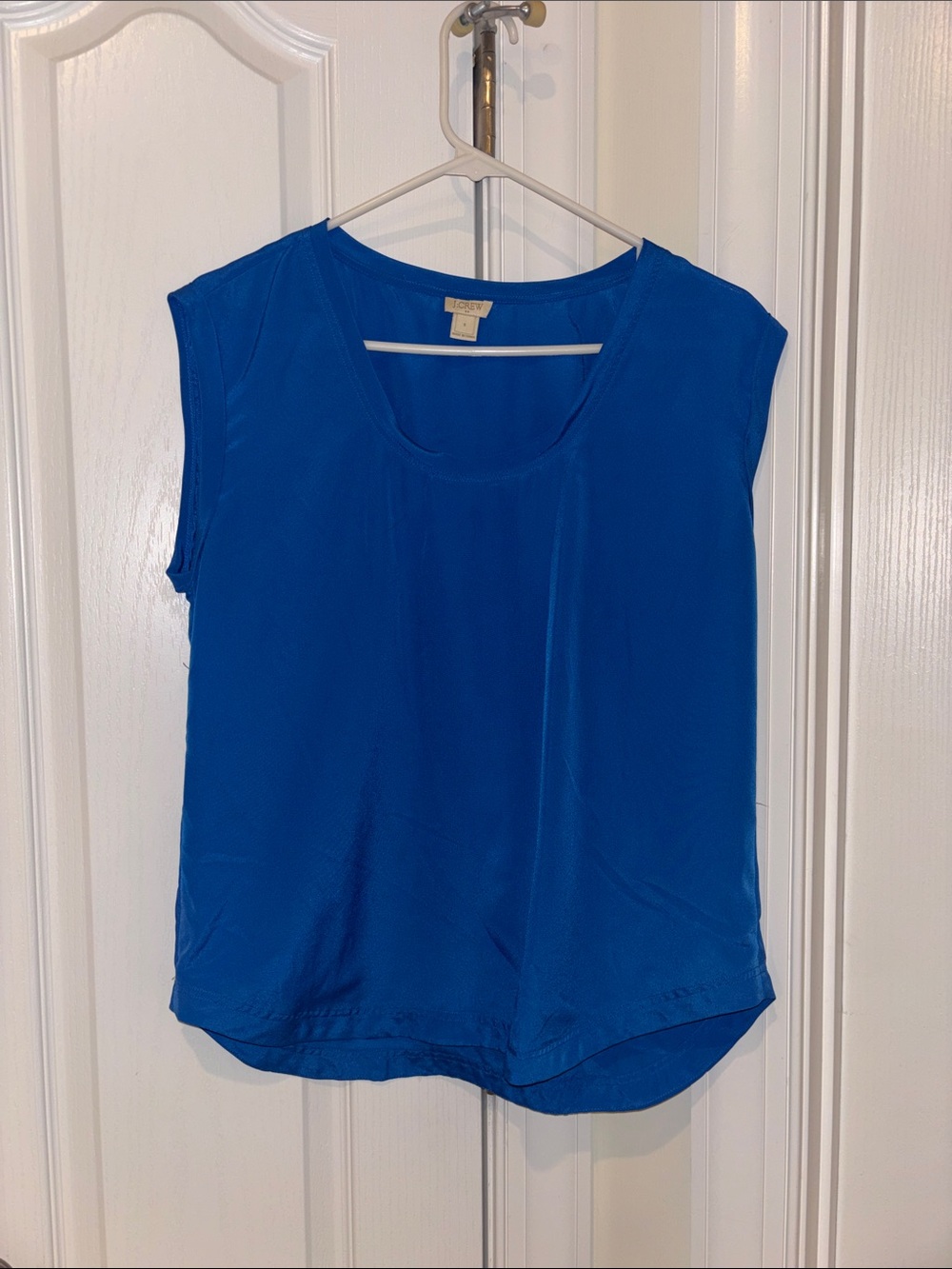 Royal Blue Sheer Blouse